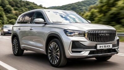 Кроссовер Volga K50 представляет собой модель, построенную на базе китайского Geely Monjaro